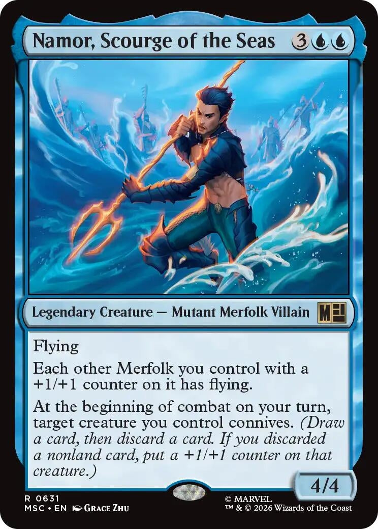 Image for Namor, Scourge of the Seas (Commander: Marvel Super Heroes) (631) (MSC) - Magic: The Gathering