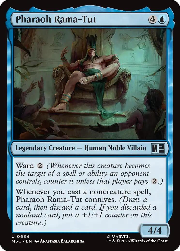 Image for Pharaoh Rama-Tut (Commander: Marvel Super Heroes) (634) (MSC) - Magic: The Gathering