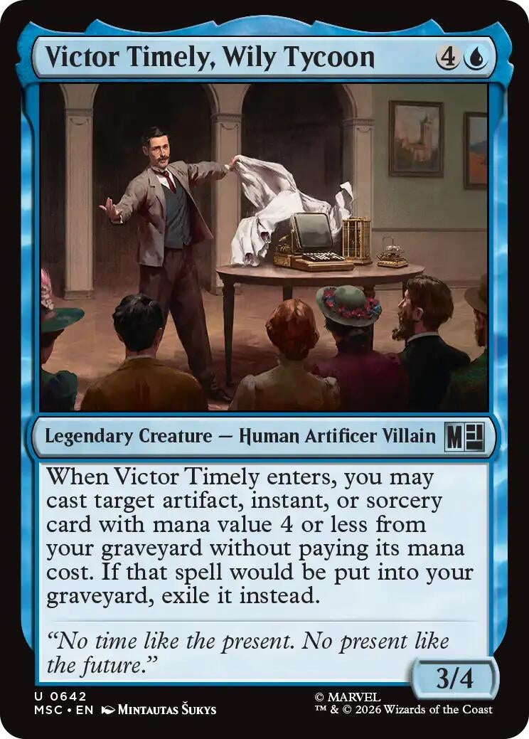 Image for Victor Timely, Wily Tycoon (Commander: Marvel Super Heroes) (642) (MSC) - Magic: The Gathering