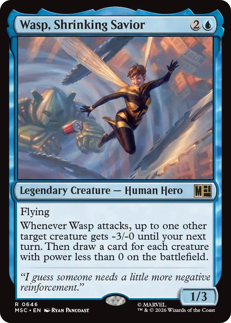 Image for Wasp, Shrinking Savior (Commander: Marvel Super Heroes) (646) (MSC) - Magic: The Gathering