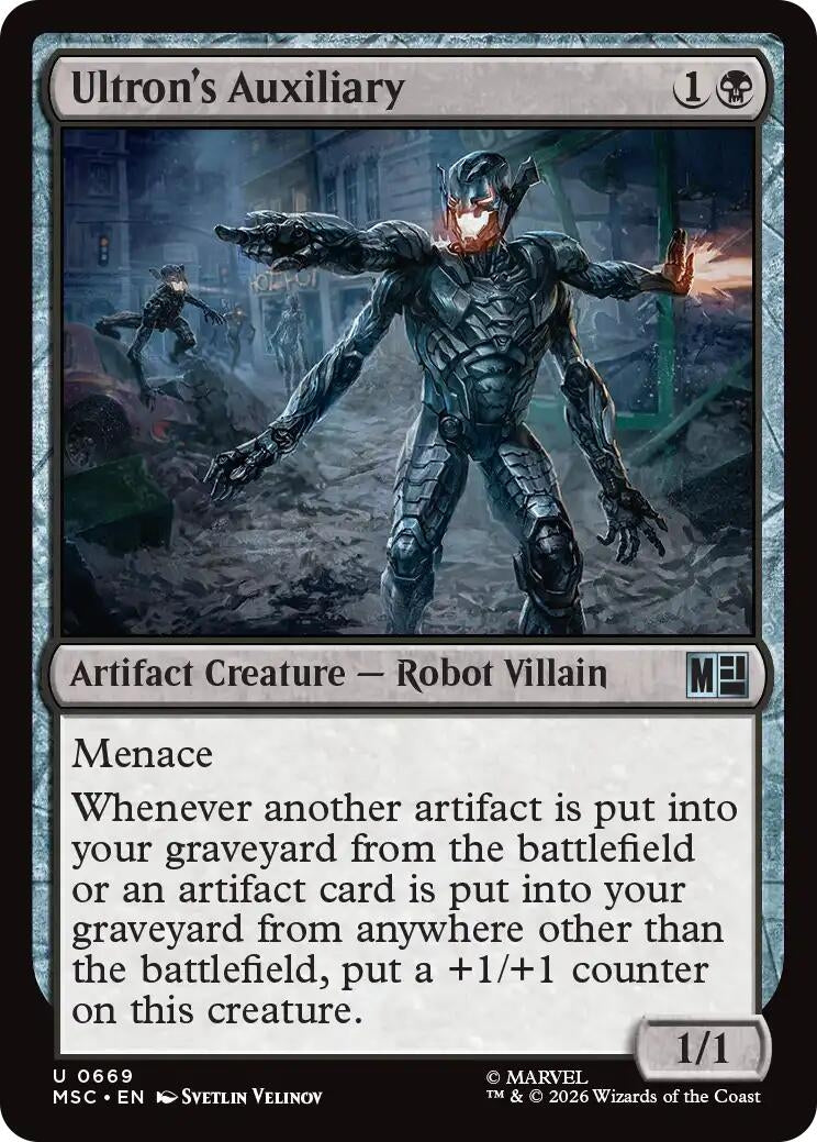 Image for Ultron's Auxiliary (Commander: Marvel Super Heroes) (669) (MSC) - Magic: The Gathering