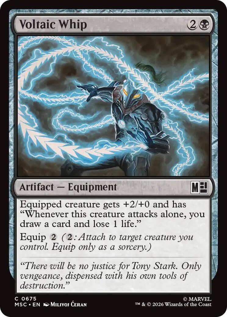 Image for Voltaic Whip (Commander: Marvel Super Heroes) (675) (MSC) - Magic: The Gathering