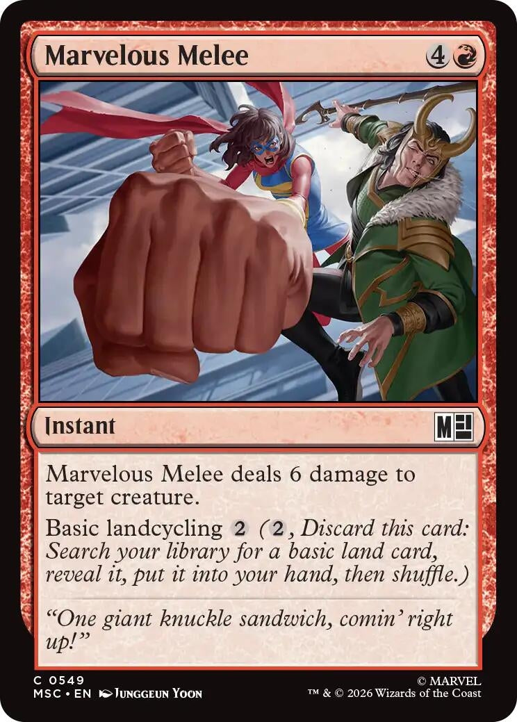 Image for Marvelous Melee (Commander: Marvel Super Heroes) (549) (MSC) - Magic: The Gathering