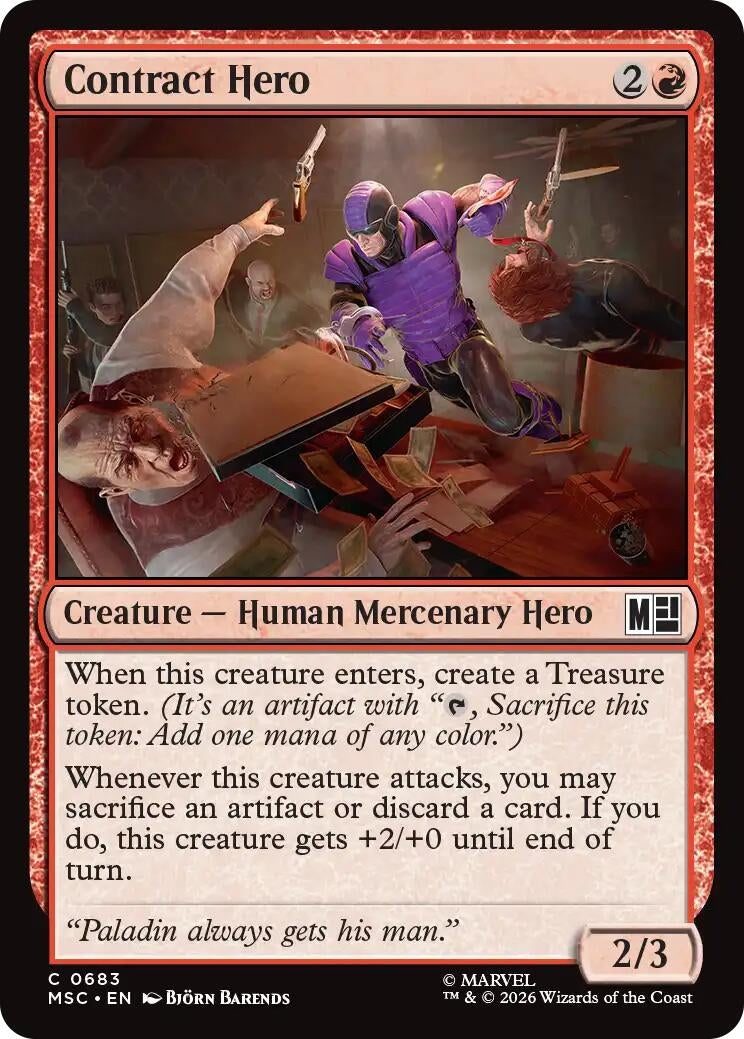 Image for Contract Hero (Commander: Marvel Super Heroes) (683) (MSC) - Magic: The Gathering