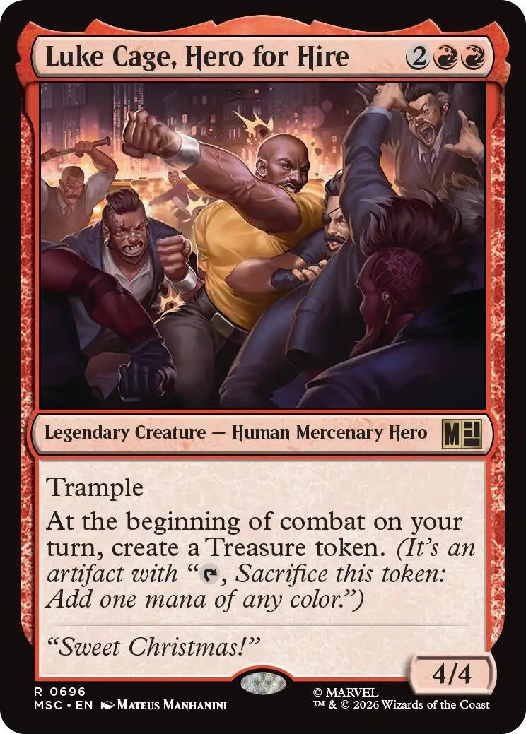 Image for Luke Cage, Hero for Hire (Commander: Marvel Super Heroes) (696) (MSC) - Magic: The Gathering