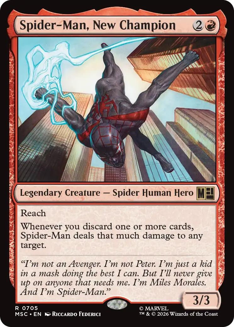 Image for Spider-Man, New Champion (Commander: Marvel Super Heroes) (705) (MSC) - Magic: The Gathering