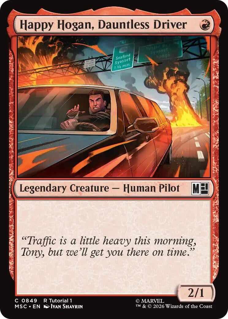 Image for Happy Hogan, Dauntless Driver (0849) (Commander: Marvel Super Heroes) (849) (MSC) - Magic: The Gathering
