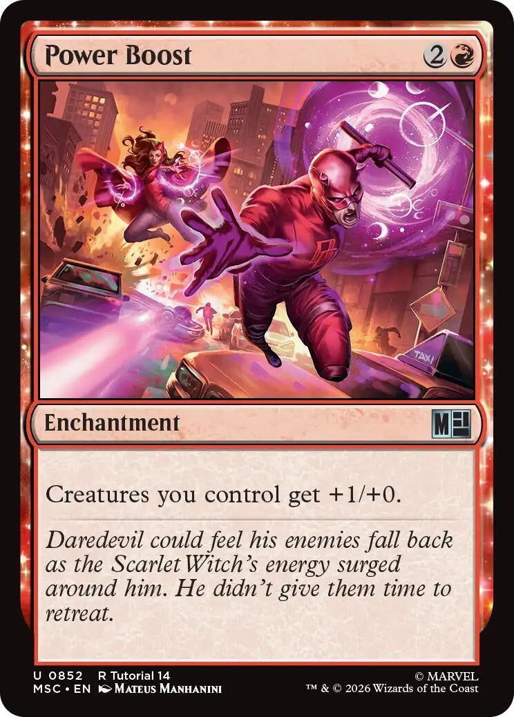 Image for Power Boost (0852) (Commander: Marvel Super Heroes) (852) (MSC) - Magic: The Gathering