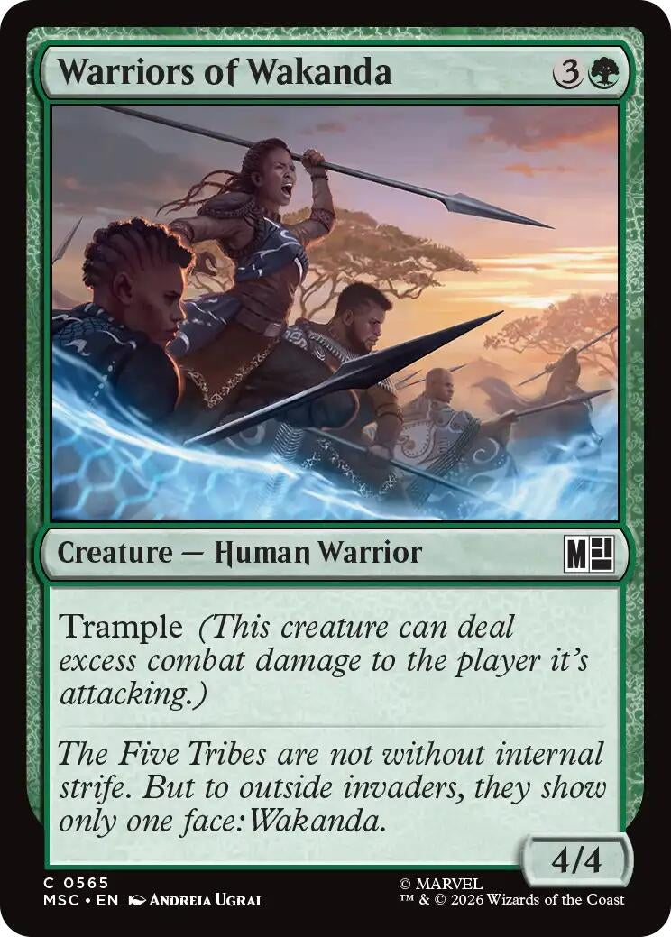 Image for Warriors of Wakanda (Commander: Marvel Super Heroes) (565) (MSC) - Magic: The Gathering