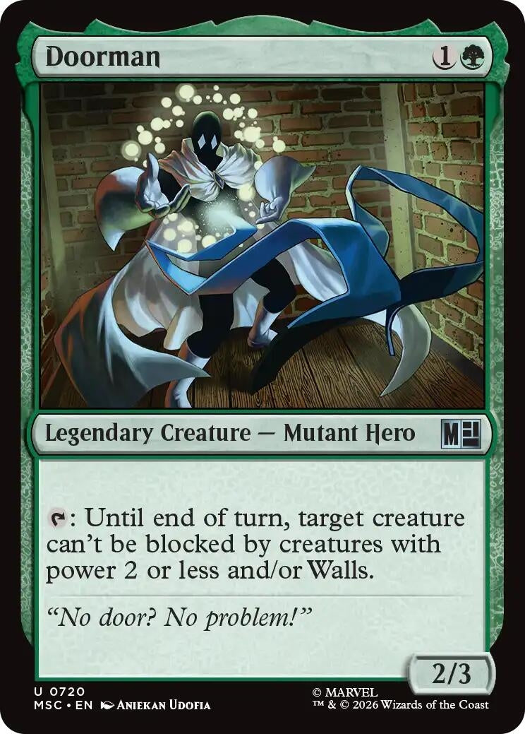 Image for Doorman (Commander: Marvel Super Heroes) (720) (MSC) - Magic: The Gathering