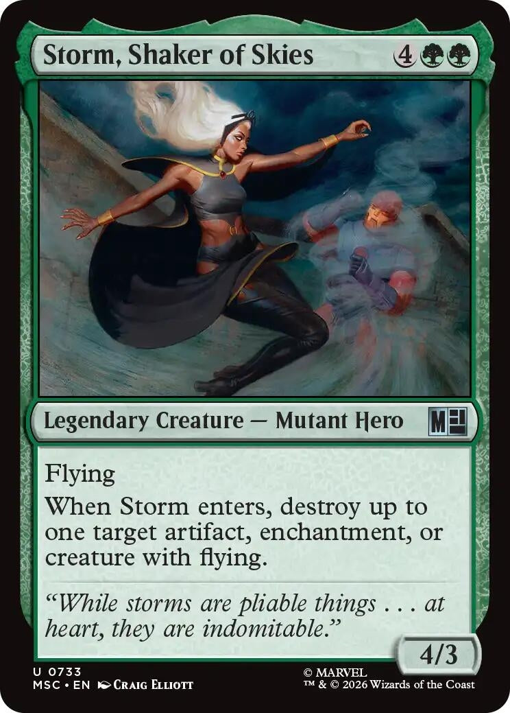 Image for Storm, Shaker of Skies (Commander: Marvel Super Heroes) (733) (MSC) - Magic: The Gathering