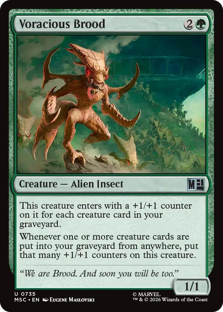 Image for Voracious Brood (Commander: Marvel Super Heroes) (735) (MSC) - Magic: The Gathering