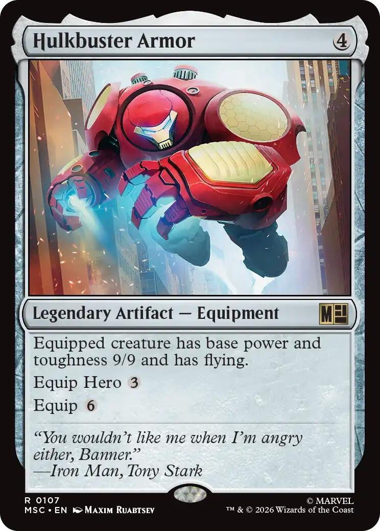 Image for Hulkbuster Armor (Commander: Marvel Super Heroes) (107) (MSC) - Magic: The Gathering