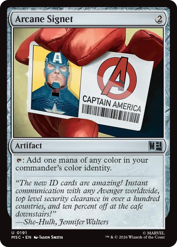 Image for Arcane Signet (0191) (Commander: Marvel Super Heroes) (191) - Magic: The Gathering