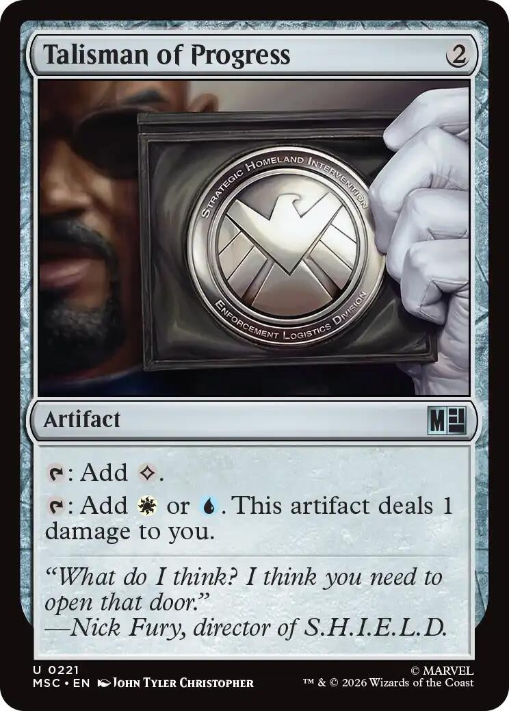 Image for Talisman of Progress (Commander: Marvel Super Heroes) (221) (MSC) - Magic: The Gathering