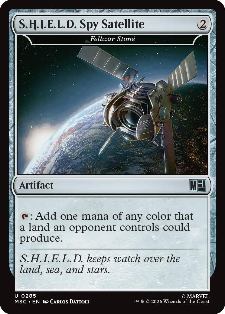 Image for S.H.I.E.L.D. Spy Satellite - Fellwar Stone (Commander: Marvel Super Heroes) (285) (MSC) - Magic: The Gathering
