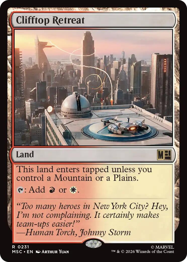 Image for Clifftop Retreat (Commander: Marvel Super Heroes) (231) (MSC) - Magic: The Gathering