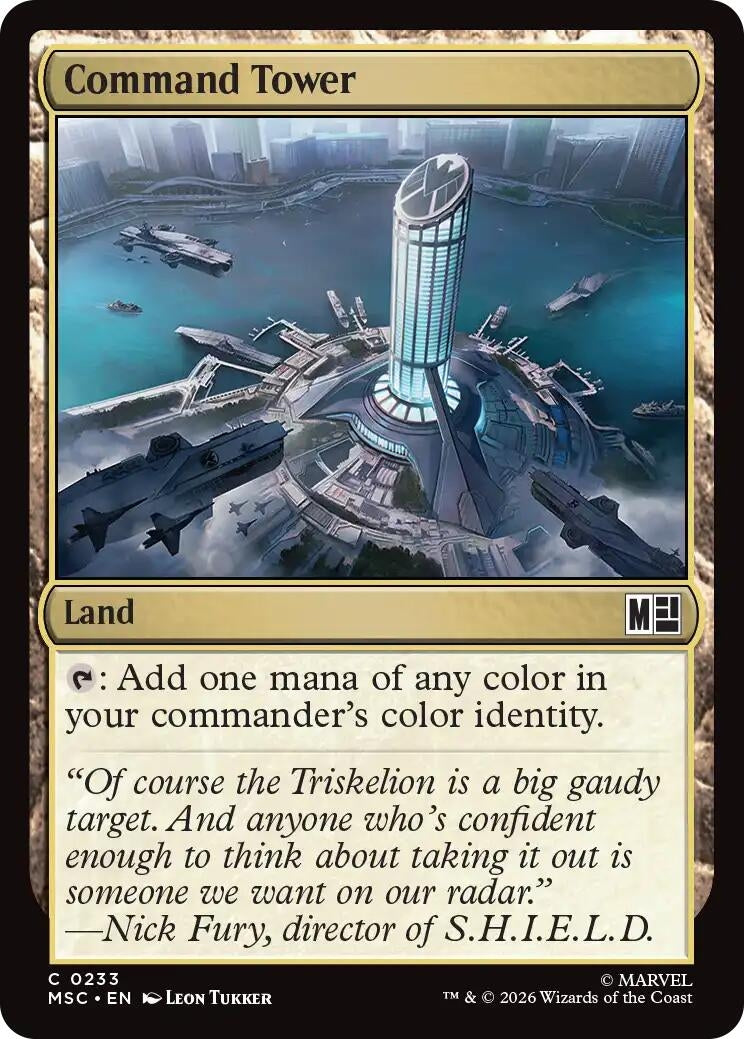 Image for Command Tower (0233) (Commander: Marvel Super Heroes) (233) (MSC) - Magic: The Gathering