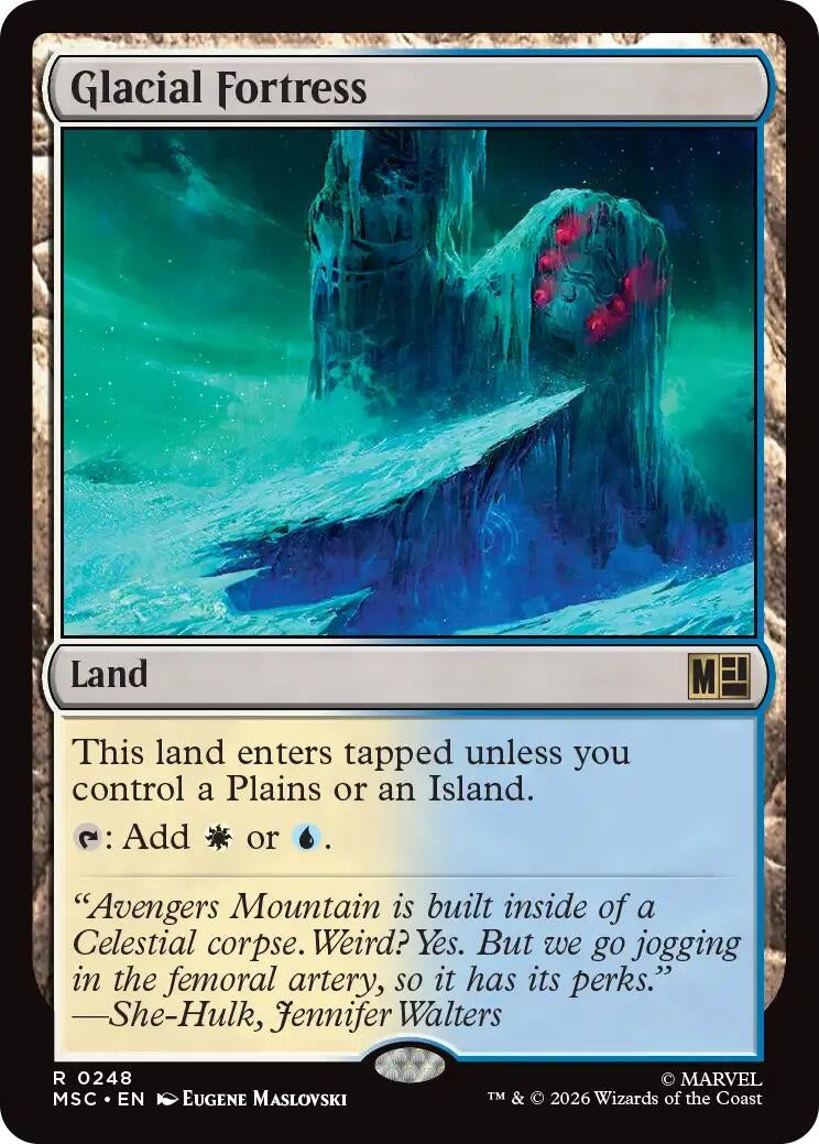 Image for Glacial Fortress (Commander: Marvel Super Heroes) (248) (MSC) - Magic: The Gathering