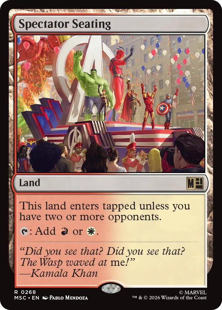 Image for Spectator Seating (Commander: Marvel Super Heroes) (268) (MSC) - Magic: The Gathering