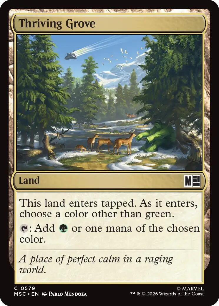 Image for Thriving Grove (Commander: Marvel Super Heroes) (579) (MSC) - Magic: The Gathering