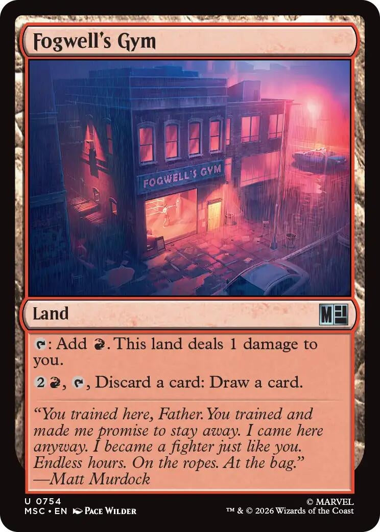 Image for Fogwell's Gym (Commander: Marvel Super Heroes) (754) (MSC) - Magic: The Gathering