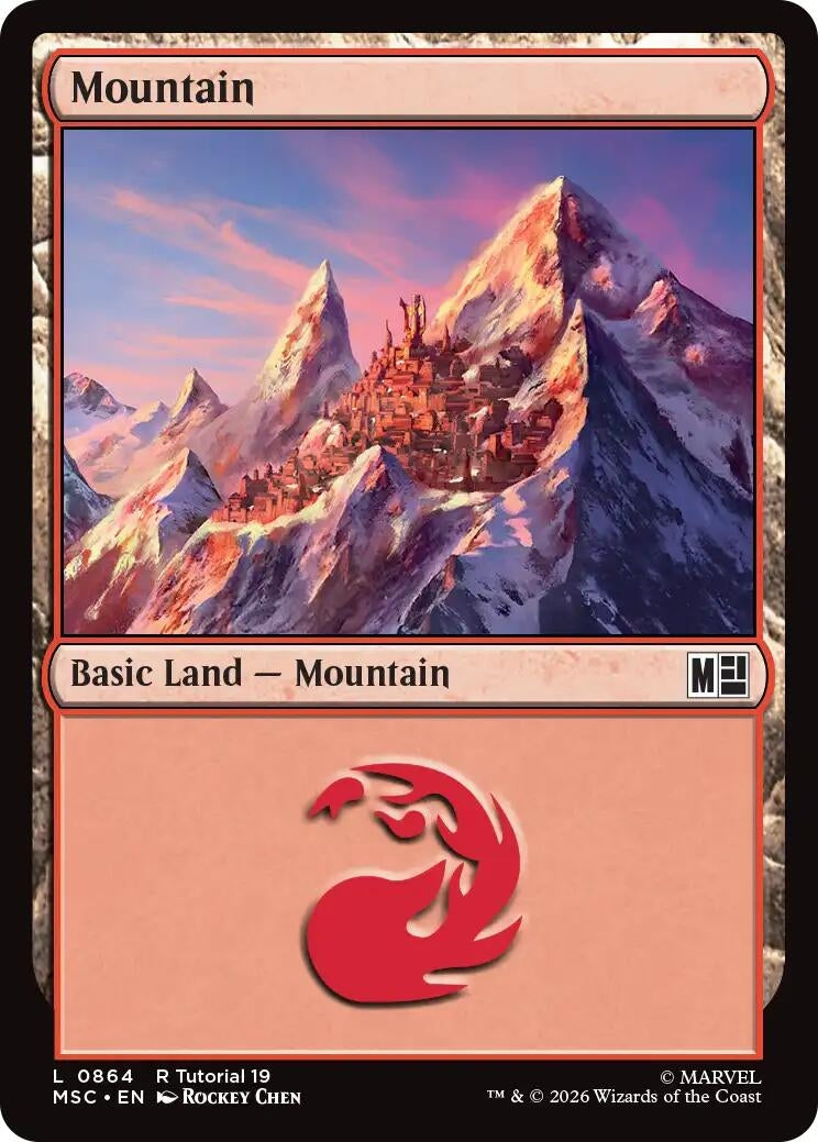 Image for Mountain (0864) (Commander: Marvel Super Heroes) (864) (MSC) - Magic: The Gathering
