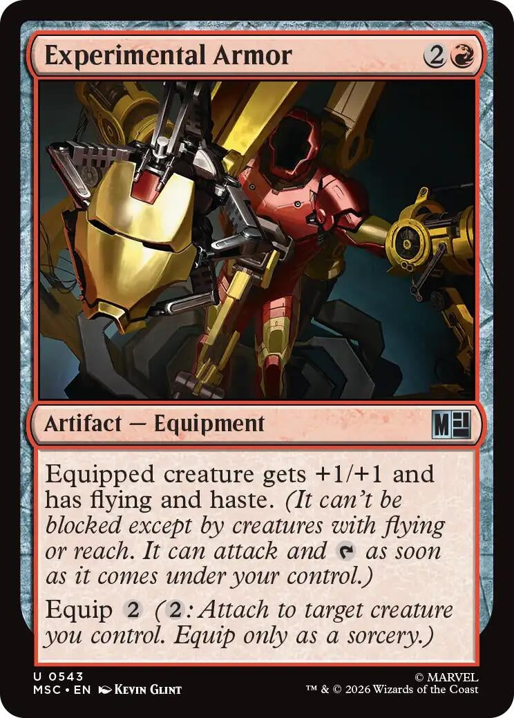 Image for Experimental Armor (Commander: Marvel Super Heroes) (543) (MSC) - Magic: The Gathering