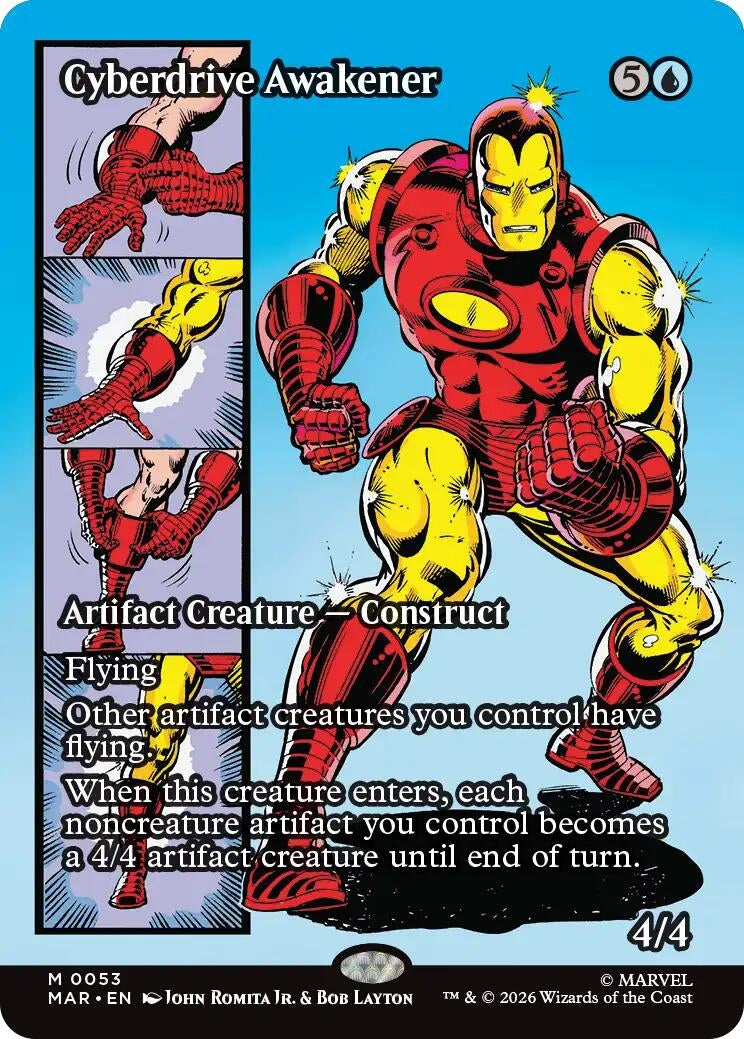 Image for Cyberdrive Awakener (Borderless) (Marvel Universe Eternal-Legal) (53) - Magic: The Gathering