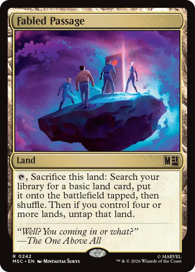 Image for Fabled Passage (Commander: Marvel Super Heroes) (242) (MSC) - Magic: The Gathering