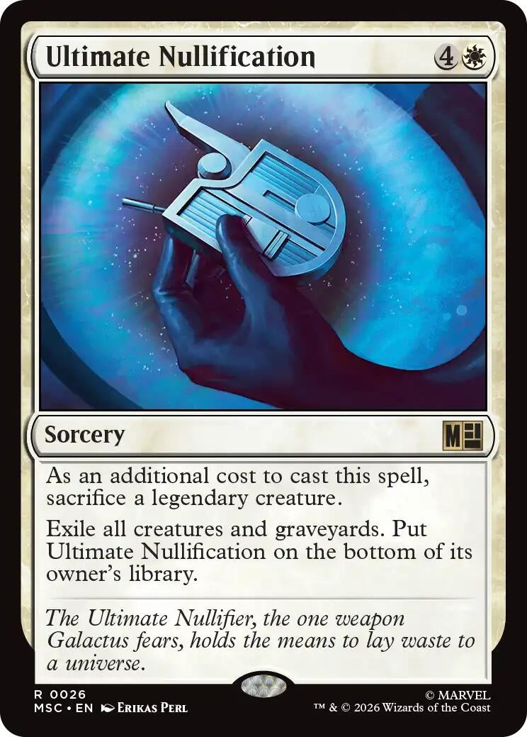 Image for Ultimate Nullification (Surge Foil) (Commander: Marvel Super Heroes) (26) (MSC) - Magic: The Gathering