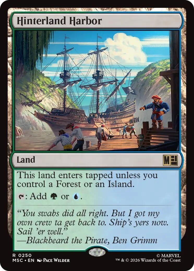 Image for Hinterland Harbor (Surge Foil) (Commander: Marvel Super Heroes) (250) (MSC) - Magic: The Gathering