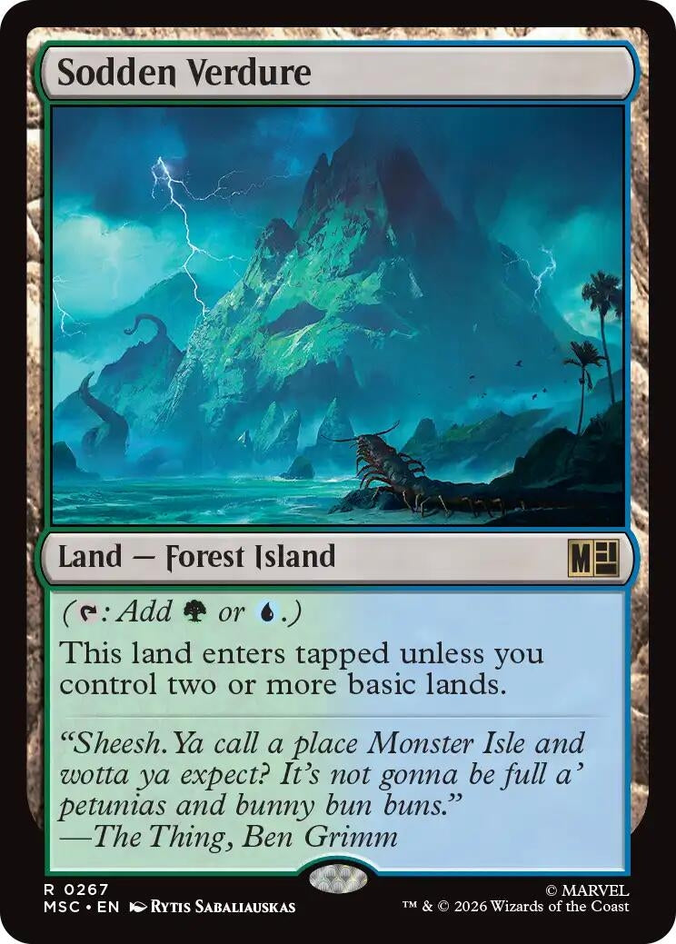 Image for Sodden Verdure (Surge Foil) (Commander: Marvel Super Heroes) (267) (MSC) - Magic: The Gathering