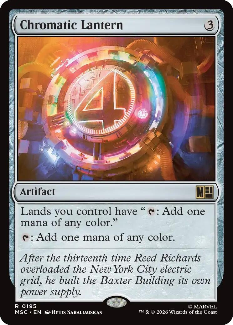 Image for Chromatic Lantern (Surge Foil) (Commander: Marvel Super Heroes) (195) (MSC) - Magic: The Gathering