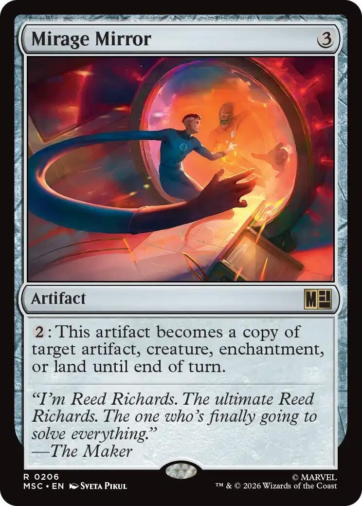 Image for Mirage Mirror (Surge Foil) (Commander: Marvel Super Heroes) (206) (MSC) - Magic: The Gathering
