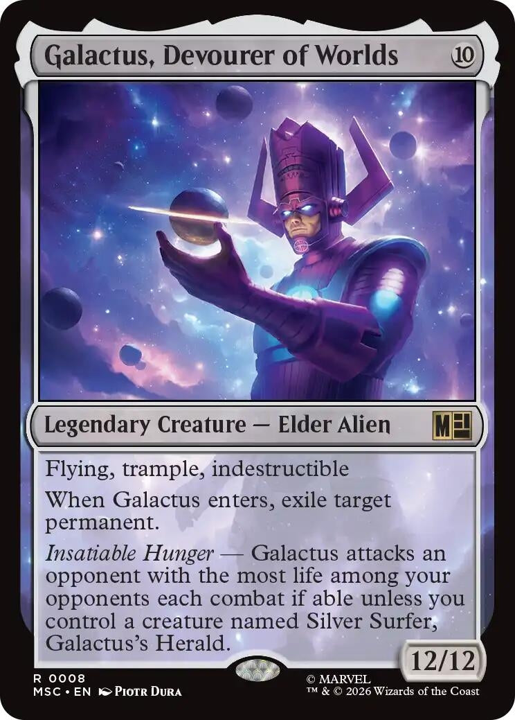 Image for Galactus, Devourer of Worlds (Surge Foil) (Commander: Marvel Super Heroes) (8) (MSC) - Magic: The Gathering