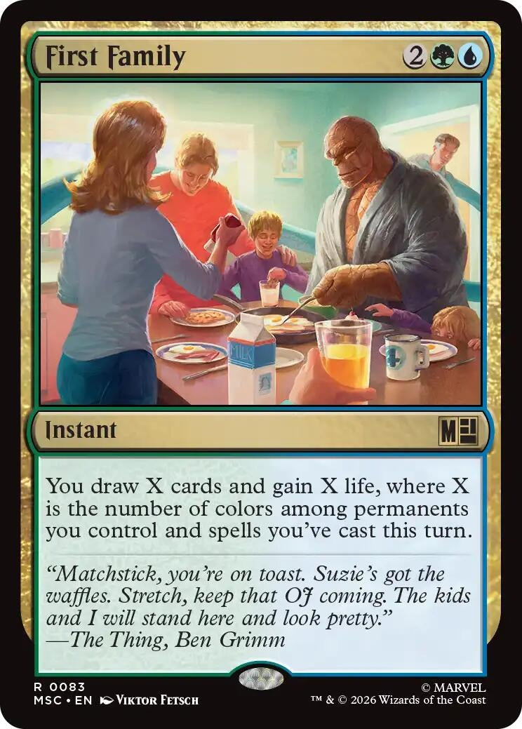 Image for First Family (Commander: Marvel Super Heroes) (83) (MSC) - Magic: The Gathering
