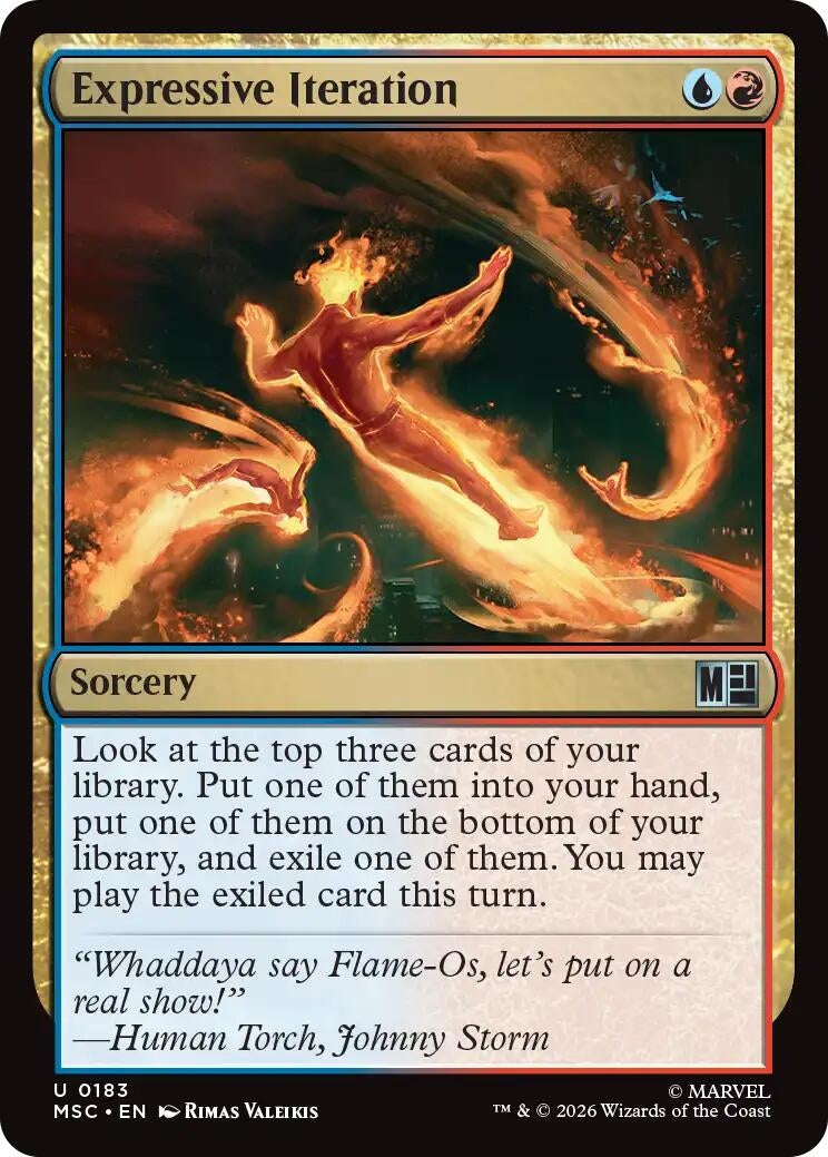 Image for Expressive Iteration (Surge Foil) (Commander: Marvel Super Heroes) (183) (MSC) - Magic: The Gathering