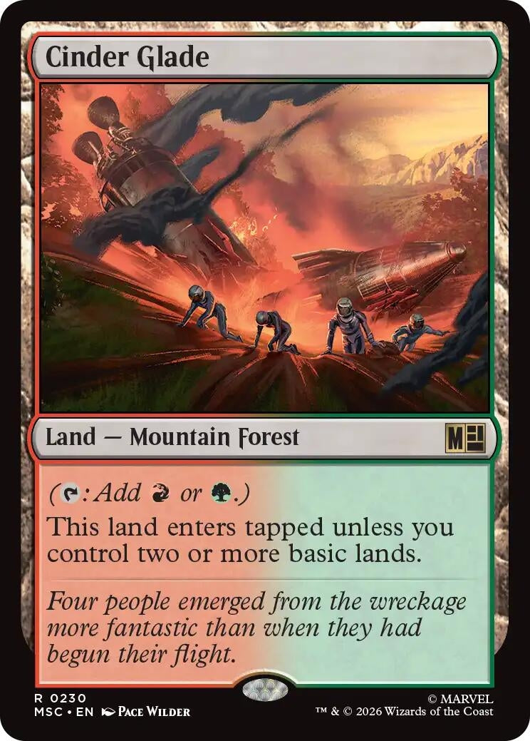 Image for Cinder Glade (Commander: Marvel Super Heroes) (230) (MSC) - Magic: The Gathering