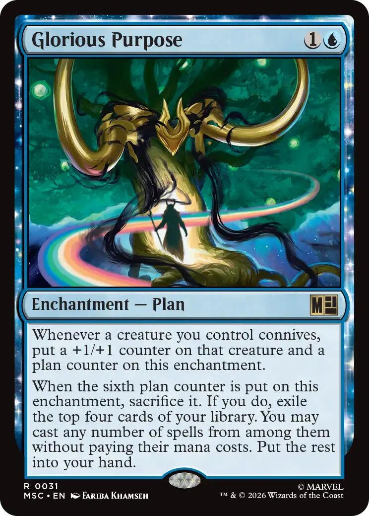 Image for Glorious Purpose (Surge Foil) (Commander: Marvel Super Heroes) (31) (MSC) - Magic: The Gathering