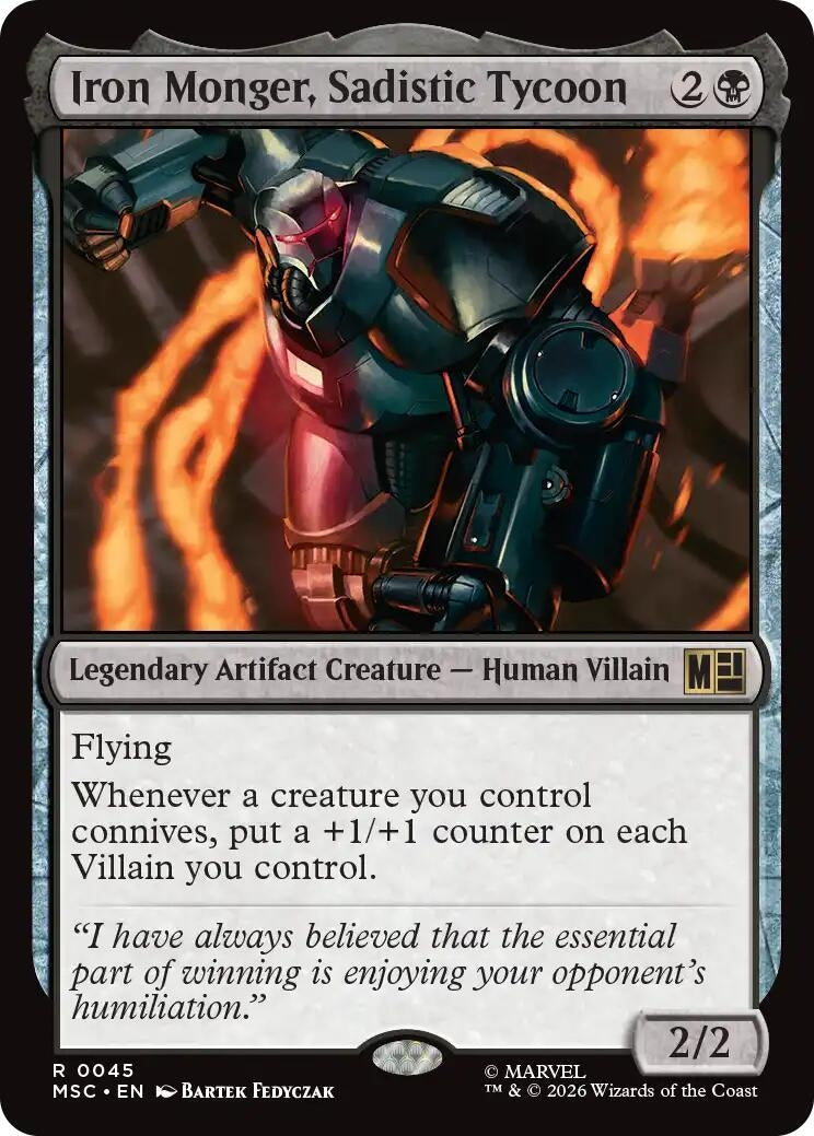 Image for Iron Monger, Sadistic Tycoon (Commander: Marvel Super Heroes) (45) (MSC) - Magic: The Gathering