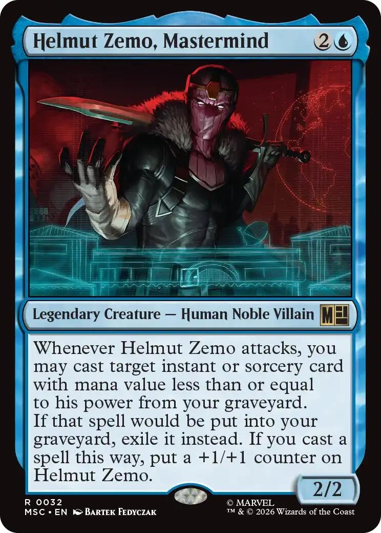 Image for Helmut Zemo, Mastermind (Commander: Marvel Super Heroes) (32) (MSC) - Magic: The Gathering