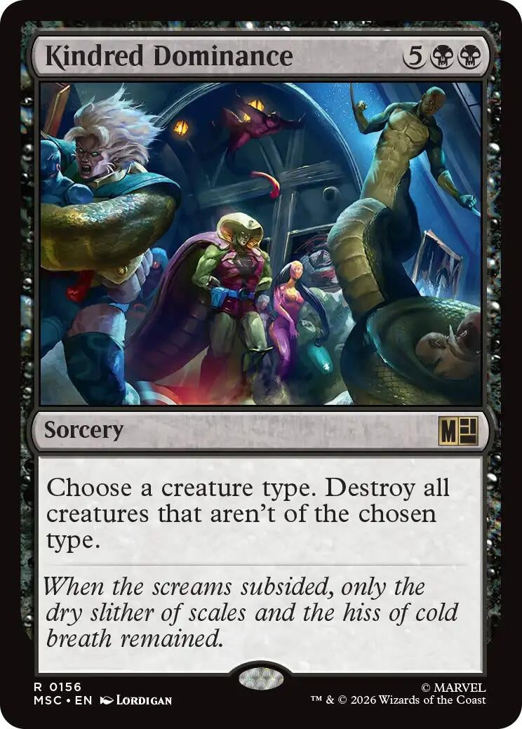 Image for Kindred Dominance (Surge Foil) (Commander: Marvel Super Heroes) (156) (MSC) - Magic: The Gathering