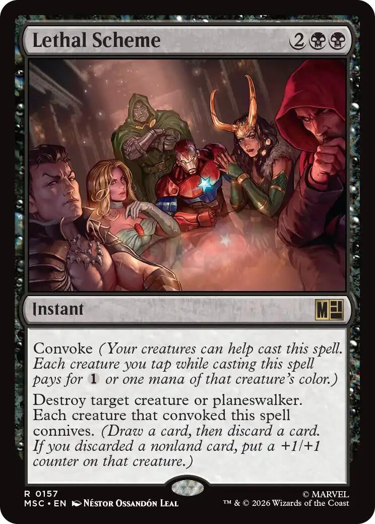 Image for Lethal Scheme (Surge Foil) (Commander: Marvel Super Heroes) (157) (MSC) - Magic: The Gathering