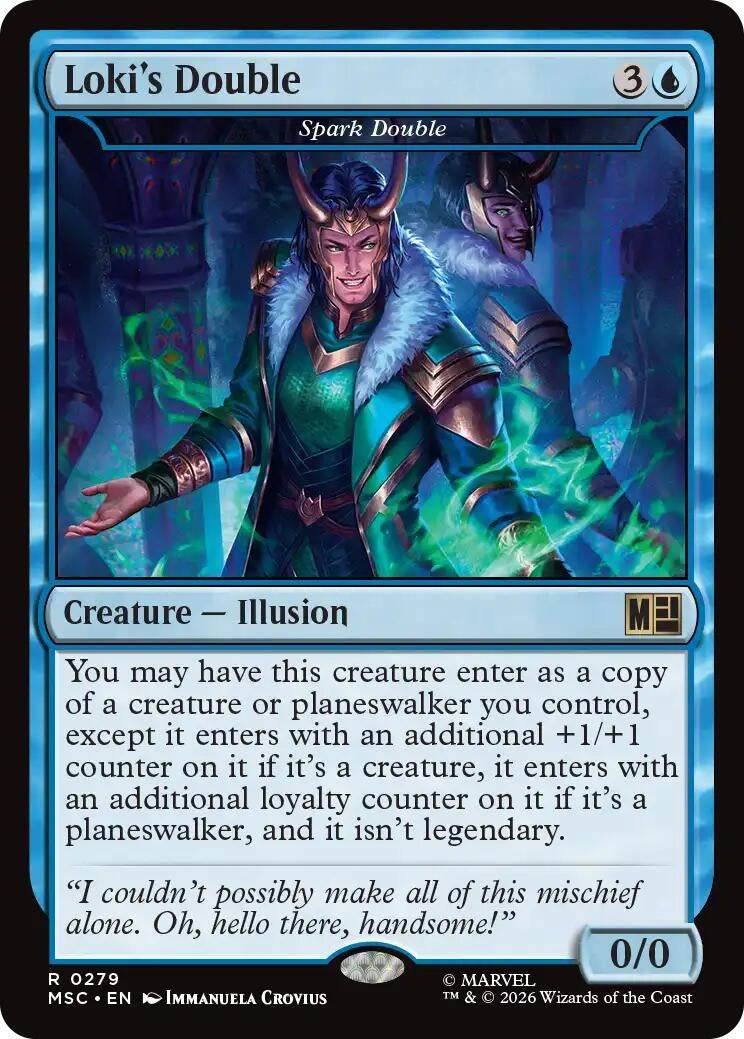 Image for Loki's Double - Spark Double (Commander: Marvel Super Heroes) (279) (MSC) - Magic: The Gathering