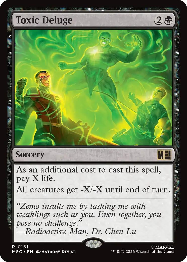Image for Toxic Deluge (Surge Foil) (Commander: Marvel Super Heroes) (161) (MSC) - Magic: The Gathering