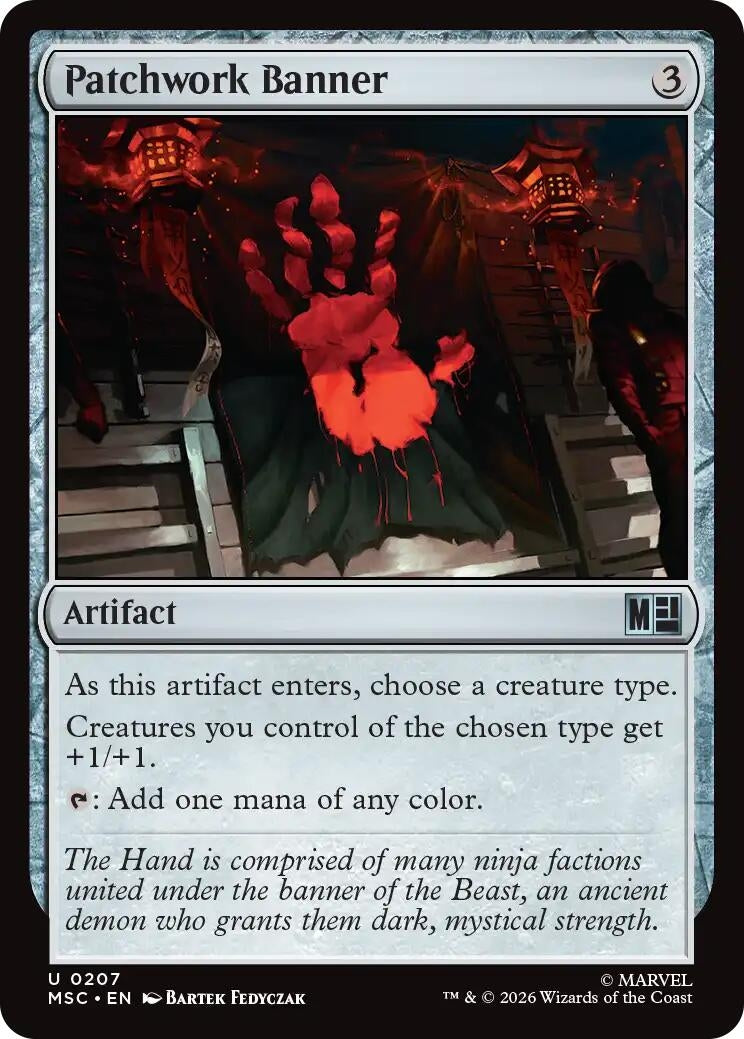 Image for Patchwork Banner (Commander: Marvel Super Heroes) (207) (MSC) - Magic: The Gathering