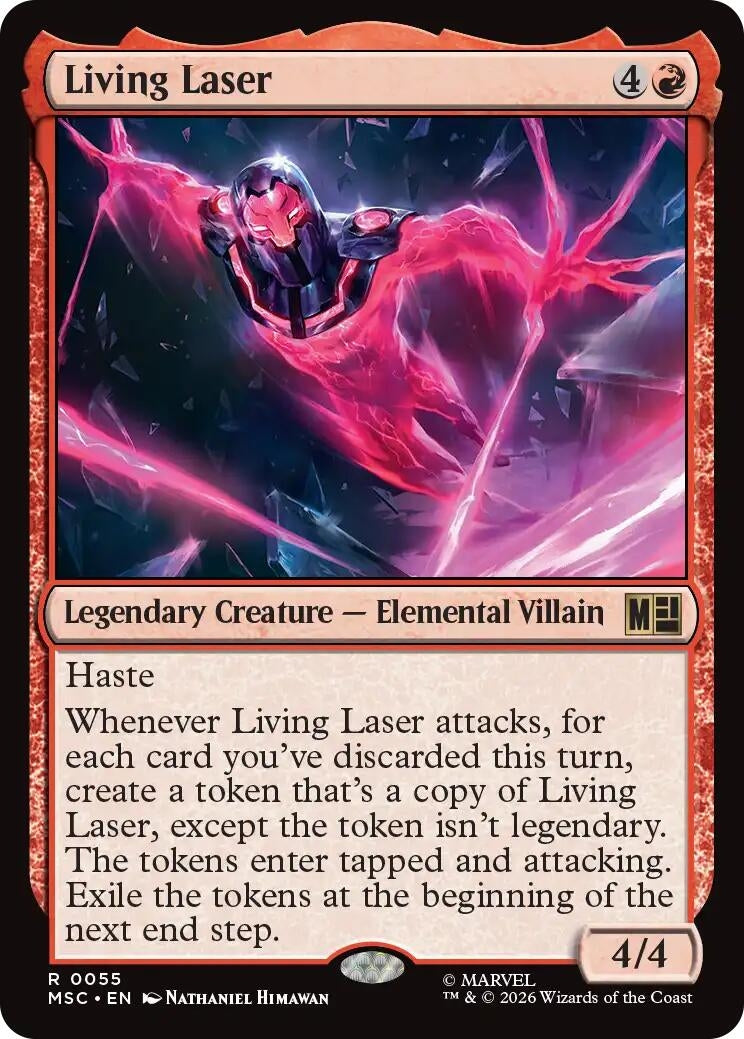 Image for Living Laser (Commander: Marvel Super Heroes) (55) (MSC) - Magic: The Gathering