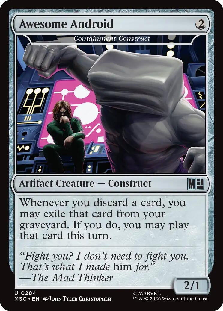 Image for Awesome Android - Containment Construct (Commander: Marvel Super Heroes) (284) - Magic: The Gathering