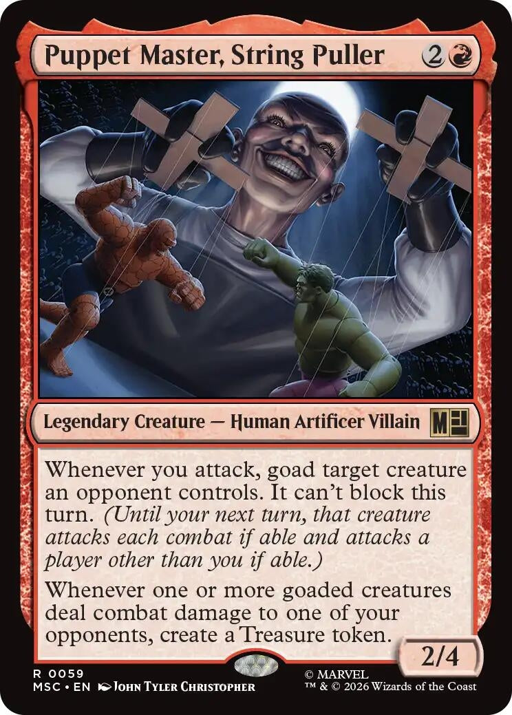 Image for Puppet Master, String Puller (Surge Foil) (Commander: Marvel Super Heroes) (59) (MSC) - Magic: The Gathering